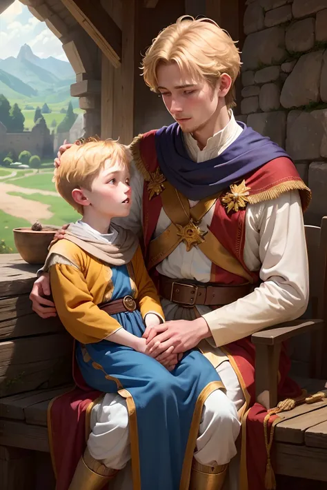 Once upon a time in a distant kingdom, there lived a kind and wise king named King Edmund. He ruled his kingdom with compassion and cared deeply for his subjects.

In a small village on the outskirts of the kingdom, there lived a poor boy named Thomas. He ...