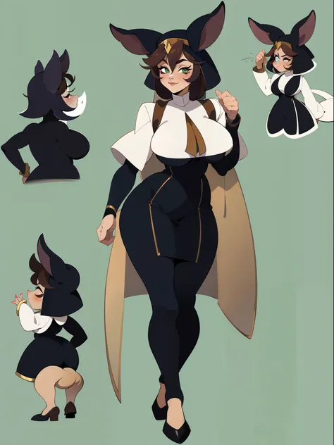 character concept adopt, female cute (yordle) , fullbody dress  (nun) big boobs