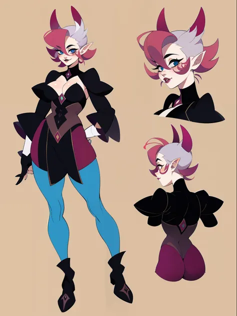 character concept adopt, female cute troll ,  ((gothic)), fullbody