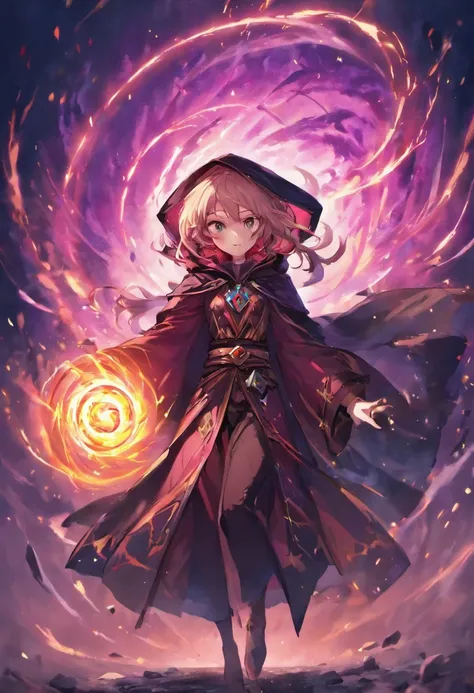 best quality,4k,8k,highres,masterpiece:1.2,ultra-detailed,realistic:1.37,dark magician,detailed robe,dark,ominous atmosphere,mysterious eyes,mystic aura,magic staff,glowing runes,magical summoning circle,gloomy lighting,majestic pose,spellcasting,smoke eff...