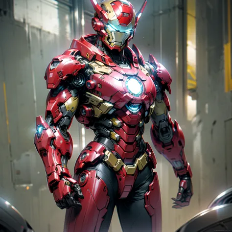 Iron Man DC Comics Cyber Punk Style (Masterpiece) (Best Quality) (Detailed) (8K) (HDR) (Wallpaper) (Cinematic Lighting) (Sharp Focus) (Intricate)