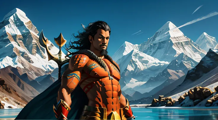 create a unique versions of Aquaman from Nepal - Aqua-Himalayan Yak Horn:
Nepali Aquaman uses a yak horn from the Himalayas with water-manipulating powers. His costume incorporates elements of Nepali culture and traditional clothing. He defends the sacred ...