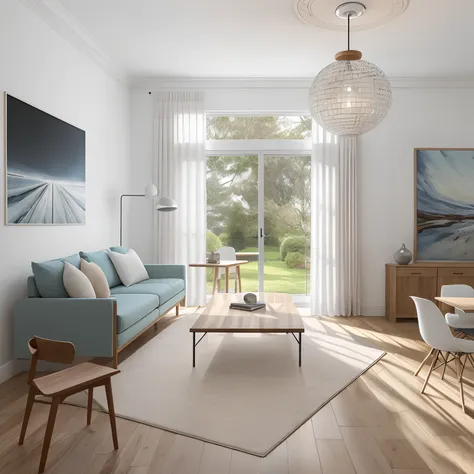 beautiful modern living room，cool white，（（（foster and partners，artist impression，artistic impression，hamish macdonald，carey morr...