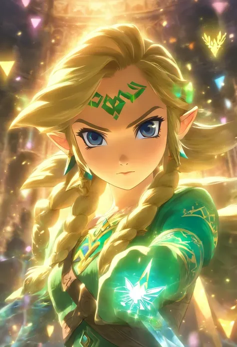 Masterpiece, meilleur_quality, 1fille, seulement, Princesse Zelda, Nintendo, The Legend of Zelda, Albw