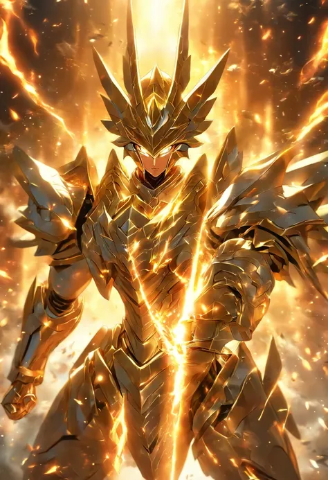 Warriors dressed in Pegasus silver delicate armor burn the small universe，Burst out with amazing power, At the same time, shoot forward at the speed of light the Pegasus meteor swarm，The scene is impressive,Just the right shot，Perfect storyboard，In perfect...