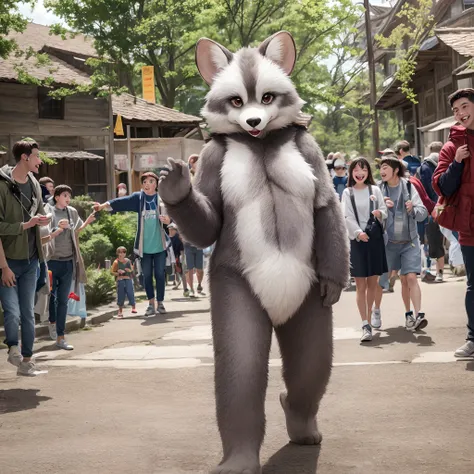 super high resolution, detailed background, World Heritage Site, 6+boys, 6+girls, Happy, joyful, absurdres(Photos of solo travelers)(kemono, furry anthro),