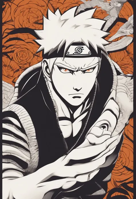 "Create a stunning movie poster inspired by Masashi Kishimotos Naruto, mostrando al legendario Naruto Uzumaki en todo su esplendor."