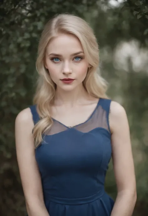 light skin, Woman around 19 years old, natural blonde hair, Distinctive blue eyes, Kohl dress, Slim and elegant, gorgeous, in a gym environment, Ultra sharp focus, Realistic shot, Female gothic clothing, Tetradic colors (scar:1.4 )