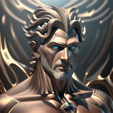 Poseidon realistic human 4k ray tracing 1080 x 1920 --auto --s2