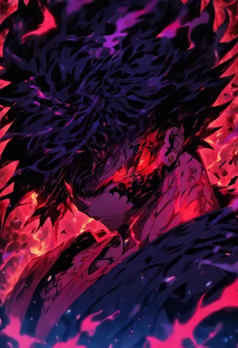 Badass anime 8 K, gapmoe yandere grimdark, handsome guy in demon killer art, 4k manga wallpapers, Anime art wallpaper 8 K, Anime epic artwork, Epic anime style, shigenori soejima illustration, with red glowing eyes, Detailed digital anime art, yandere intr...