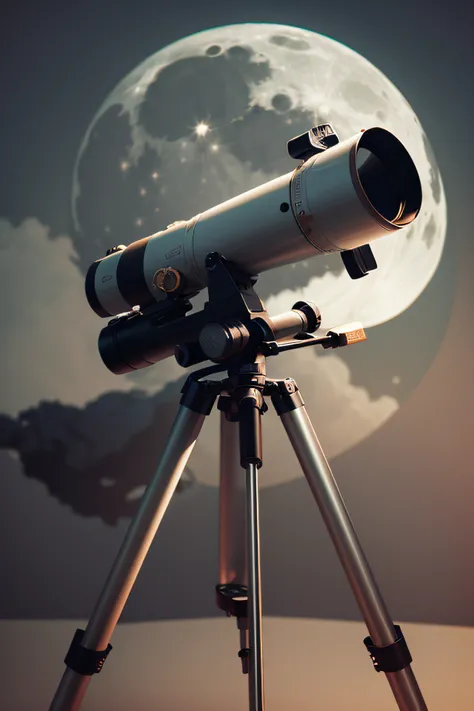 Telescope and the Moon