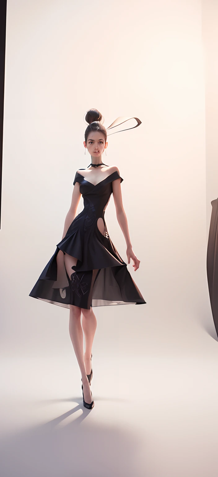 White background,model wearing this dress ,8k ultra realistic