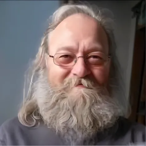 arafed man with a long beard and glasses smiling for a picture, photo of a 50-year-old white man, ted nasmuth, norm rockwell, very long white beard and hair, taken in the early 2020s, ernest gary gygax face, greg rutkuwsky, long white hair and white beard,...