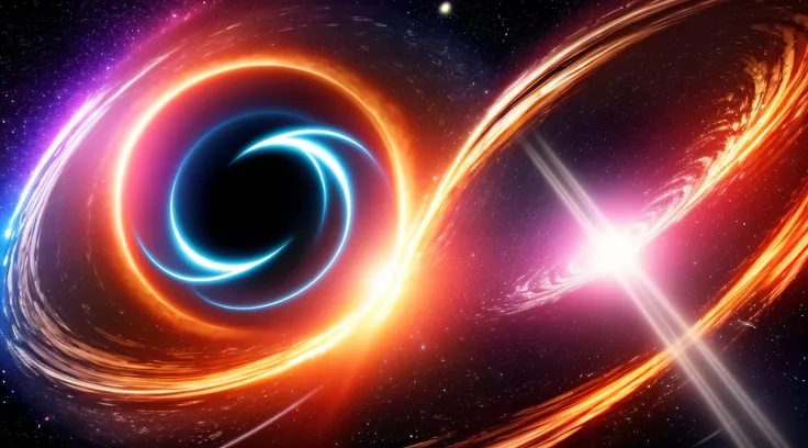 Create a video about black holes, and their origins, with high-quality detail and sound effects.