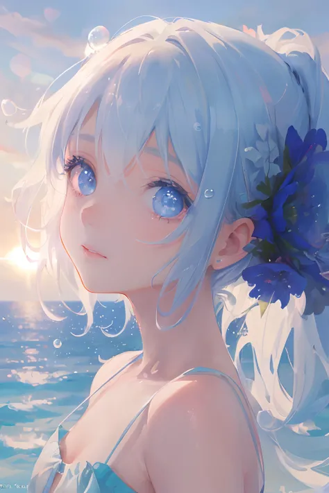 art by Cornflower, dreamy
(a girl who was petite and had beautiful detailed eyes. The depth of field in the photo was perfect, and the lens flare added a nice touch. The finely detailed features of her face really stood out, and the score for this photo wa...