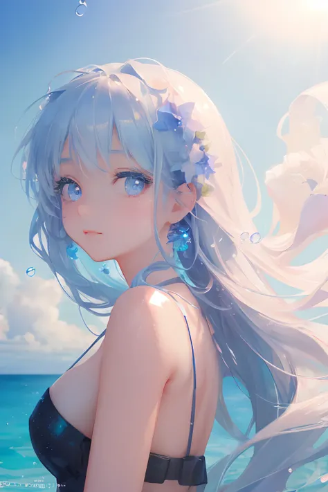 art by Cornflower, dreamy
(a girl who was petite and had beautiful detailed eyes. The depth of field in the photo was perfect, and the lens flare added a nice touch. The finely detailed features of her face really stood out, and the score for this photo wa...