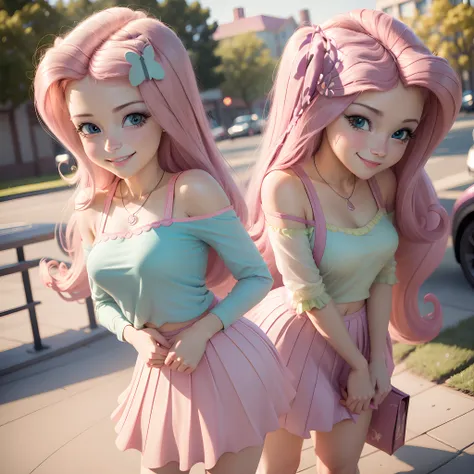 fluttershy equestria girls,mini skirt, beauty girl, sexy, blush, smiling, mini skirt,upskirt full body, beauty girl, equestria g...