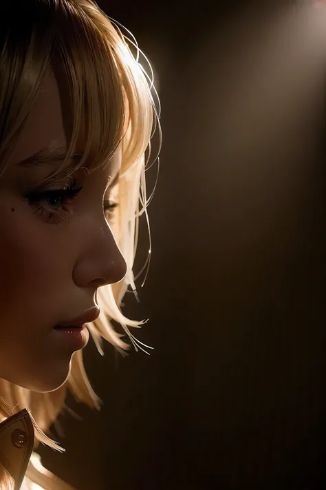 Tip: Depth photography. Cinematic lighting. Blonde girl in backlight. --q 2 --s 750 --v 5.1 --c 10 --ar 11：17