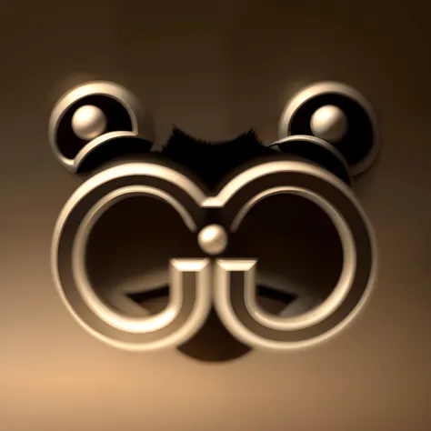 Close-up of panda head with letter G, CGSOCIERY, cgworld, CGstation, cgstudio, CGTRADER, author：Gozen, g cgsociety, cgscoiety, good smile company, CGCOSIETY, CGSesociety!, trending at cgstation, CGSesociety, gawr gura, CGSesociety ), gongbi, Gemma Chen