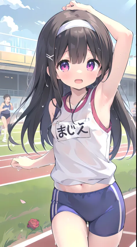 very cute short loli, adolescent, (showing both armpits :1.2), (short height, small body, petite, loli), (masterpiece, realistic...