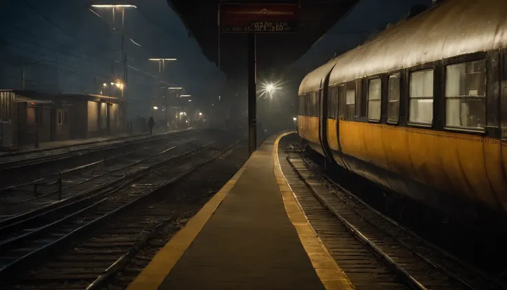 Midnight Station,A platform with no one,Silence