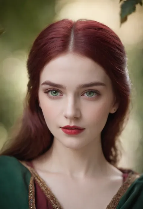 (((a deep reddish wound crosses her left cheek))) fair complexion, woman around 19 years old, natural white hair, distinctive green eyes, wearing kohl, slender and graceful, beautiful, candlelight in a medieval setting, ultra sharp focus, realistic shot, m...