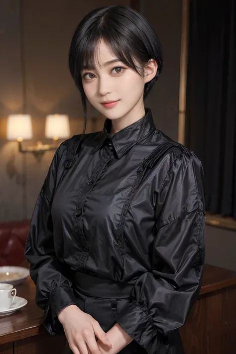 03
(Black Shorthair:1.3), (a 20 yo woman), (A hyper-realistic), (masutepiece), (8KUHD), Looking at the camera, Beautiful woman, A smile, (Tiger Design Clothing)