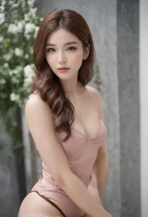 (Top quality, masterpiece: 1.2), 1girl, beautiful, cute, beautiful, style, sexy, elegant, attractive, sexy, beautiful and well-groomed face, beautiful eyes, beautiful hair, smooth skin, beautiful mouth, smooth legs, balanced body, fashionable with a change...