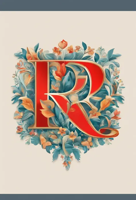 /imagine prompt: Illustration of letters R and B for logo, from a creative company to digital marketing, iluminada, colorida e sombria claro --v 5.2