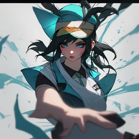 Akali from league of legends as a fortnite skin