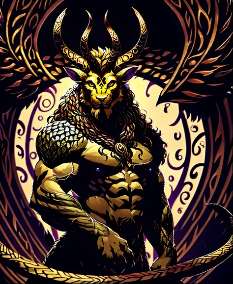 mutant druidic god of animals, god of faun, god of preys, god of predators, mutant god, chimera god, draconic god, fur, feathers...