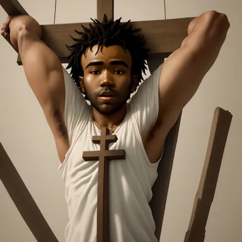 childish gambino dying on the cross for our sins