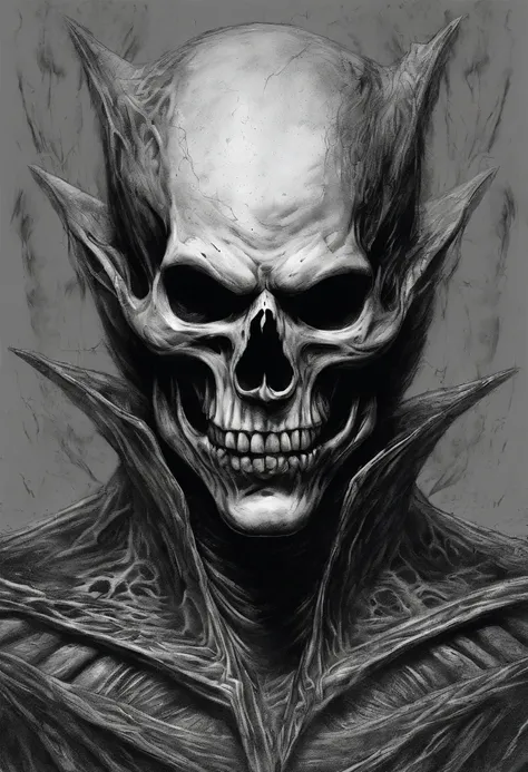 (best quality,hyper-realistic,artistic:1.2),[sketch drawing],character,[skull joker],black and white, Detailed sketch, Intricate lines, Fine shading, Expressive strokes, Distinctive features, Dramatic shadows, High contrast, Intense emotions, Grayscale tex...