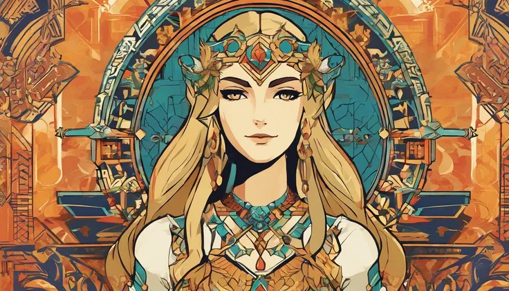 Princess Zelda from Breath of the Wild with deer horns on her head