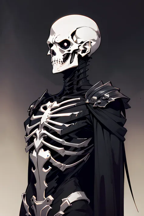 Personagem masculino "Death", manto, foice, rosto de caveira, Manto preto, morte, rosto sinistro, Detalhes na cor roxa e preta, skeletal hands, magia, livro de magia, Black steel skeletal armor.