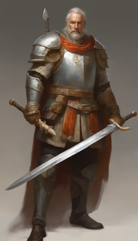 male in a armor with a sword, highly detailed character, paladin, modelshoot style, (extremely detailed CG 8k wallpaper), body photo of the most beautiful artwork in the world, medieval armor, body portrait, Nimrod the first king of Babylon, hunter, knight...