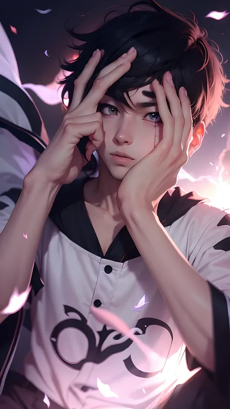 Change background Anime, 4k, anime boy.