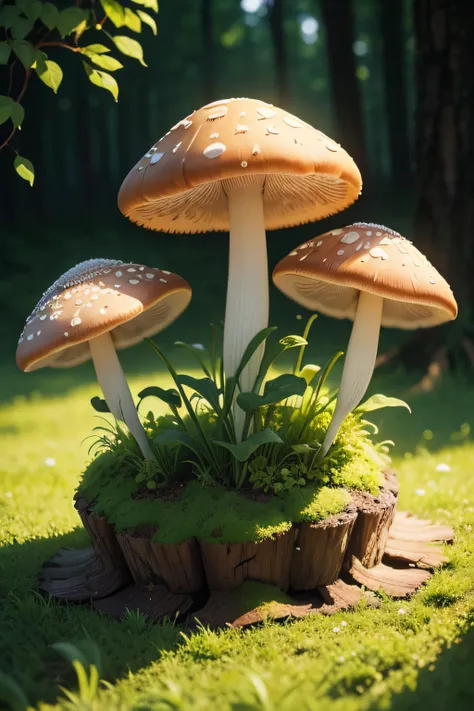 flowers mushrooms nature