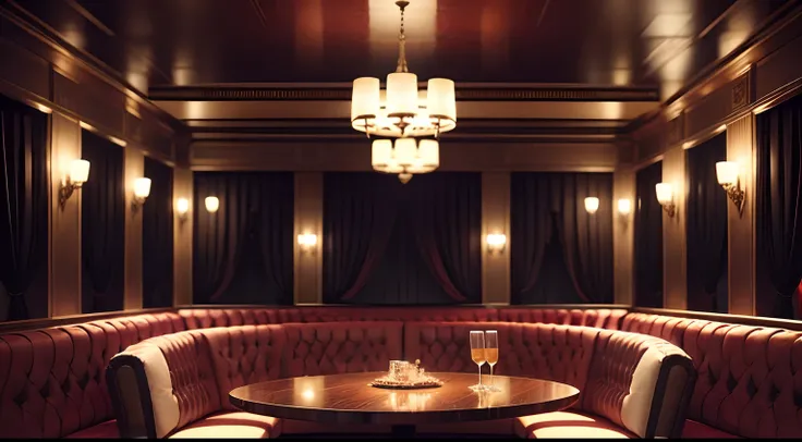 Cabaret club with bar、with no people、the whole、Snack Club、round table、Sofa table、Sofa only