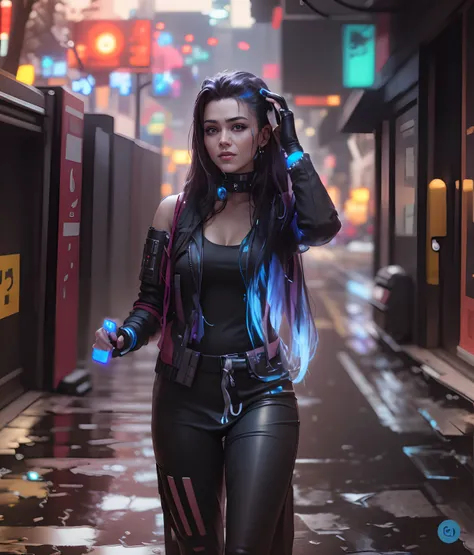 Change baground into cyberpunk, realistic face, untra realistic