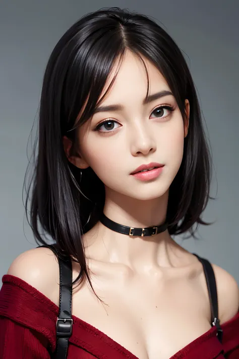 (Masterpiece: 1.3), (8k, Photorealistic, RAW Photo, Best Quality: 1.4), (1girl), Beautiful Face, (Realistic Face), (Black Hair, Short Hair: 1.3), Beautiful Hairstyle, (Bangs), (Smile), Smile, Realistic Eyes, Gloss, Highlights, Highlights in the Eyes, Eyela...