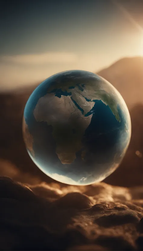 Earth made of CG