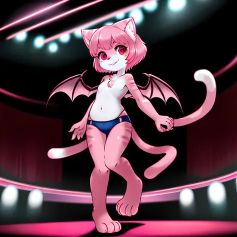 downy furry,Little girl,loli,PINK hair,short hair ,PINK CATt eye, pink downy furry skin,PINK CAT ears, pink furry hand,PINK CAT tail,a strip of furry cat tail,furry CAT legs,furry CAT foot,furry face, furry torso,furry navel,furry lips,furry cat mouth,good...