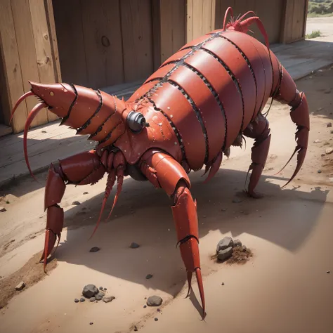 Ranch lobster, ultrares, realistic, 4k, absurdes dynamic shadow