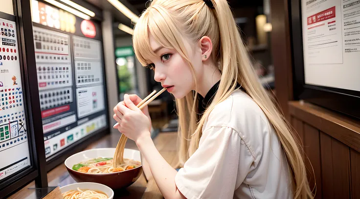 Super large ramen bowl,Super large ramen,Lift the noodles with chopsticks