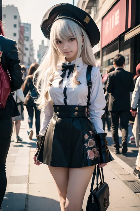 cosplayer, "kankore suzuya", street fashion taste,  street snap, in the street, fashion photograhy, cute