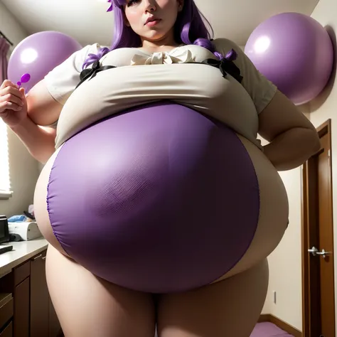 Hair Bow, purple hair,Big Baby Bump pregnant, School girl, Big boobs, nipple, cum, Big Black Balloons,16 years girl, Big pregnant Belly, Big Pregnant girl, Largest Belly of Pregnant, Huge Pregnancy, background hotel room,Huge 9 months Pregnancy Belly, huge...