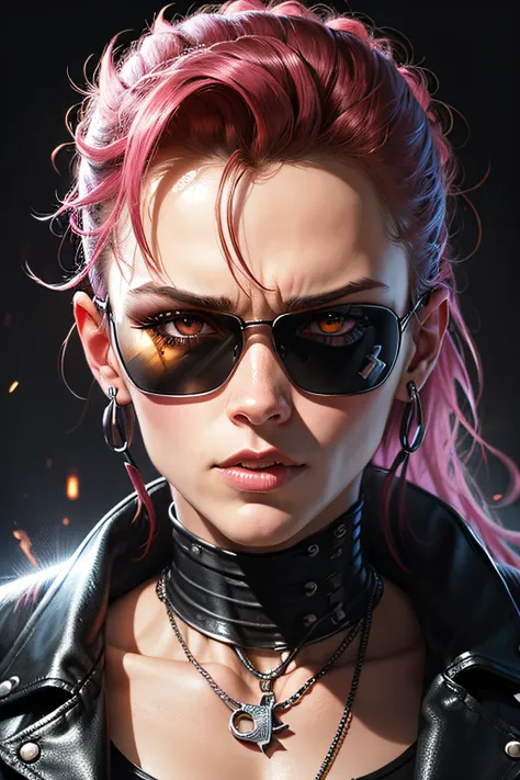 terminator punk, close up