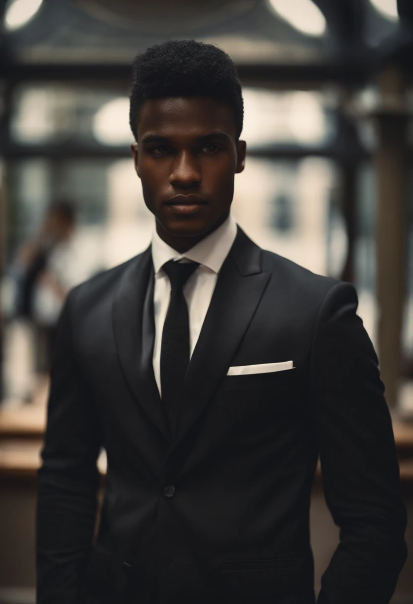 A black man from Alafard in a suit removes his tie in the dark, Portez-le avec un costume et une cravate, porter un costume et une cravate, Topic Details: porter une combinaison, Portez-le avec un costume et une cravate, porter une combinaison, porter une ...