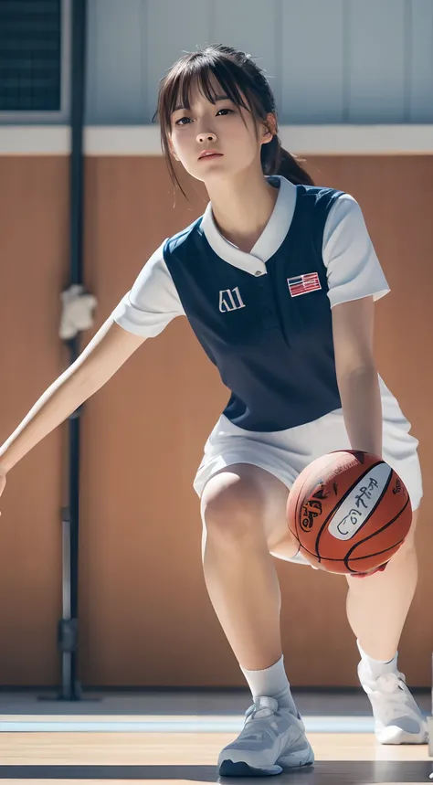 japanese cute lady play vollayball on the school gymnasium,enter the whole body,RAW photo,womens vollayballwear,best quality,realistic, photo-realistic, best quality ,masterpiece,an extremely delicate and beautiful, extremely detailed,2k wallpaper, Amazing...